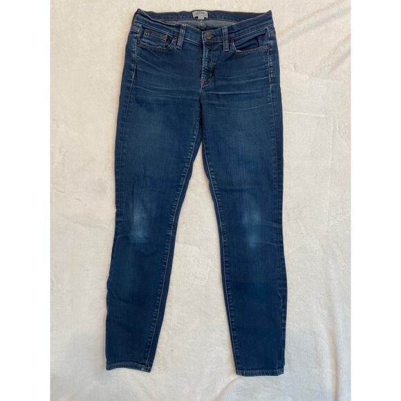 J. Crew Denim - J. CREW Toothpick Skinny Jeans Women's 28 High Rise Stretch Denim Medium Wash